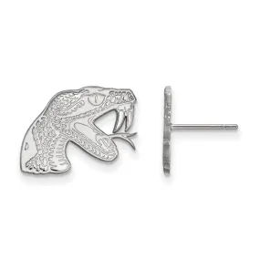 14k White Gold Florida A&M University Small Post Earrings