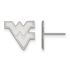 14k White Gold West Virginia University Small Post Earrings