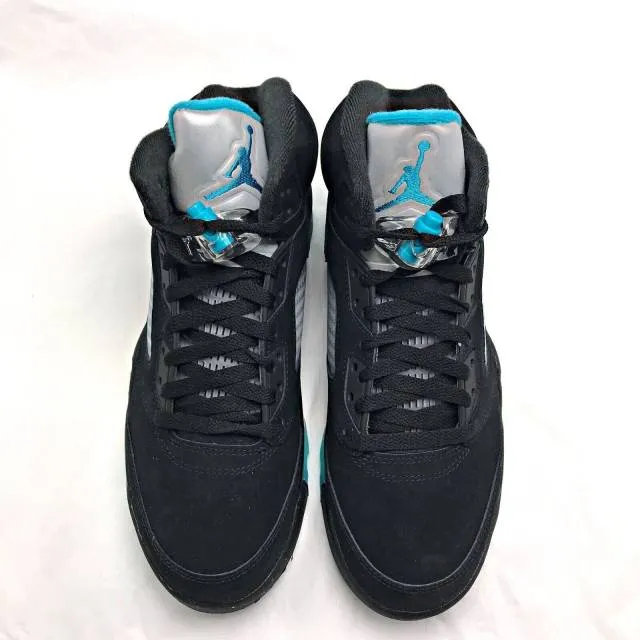 2023 nike air jordan 5 retro aqua 8-13 black taxi