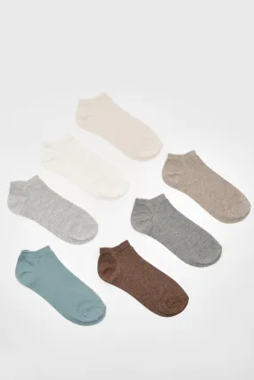 7 Pack Tonal Sneakers Socks