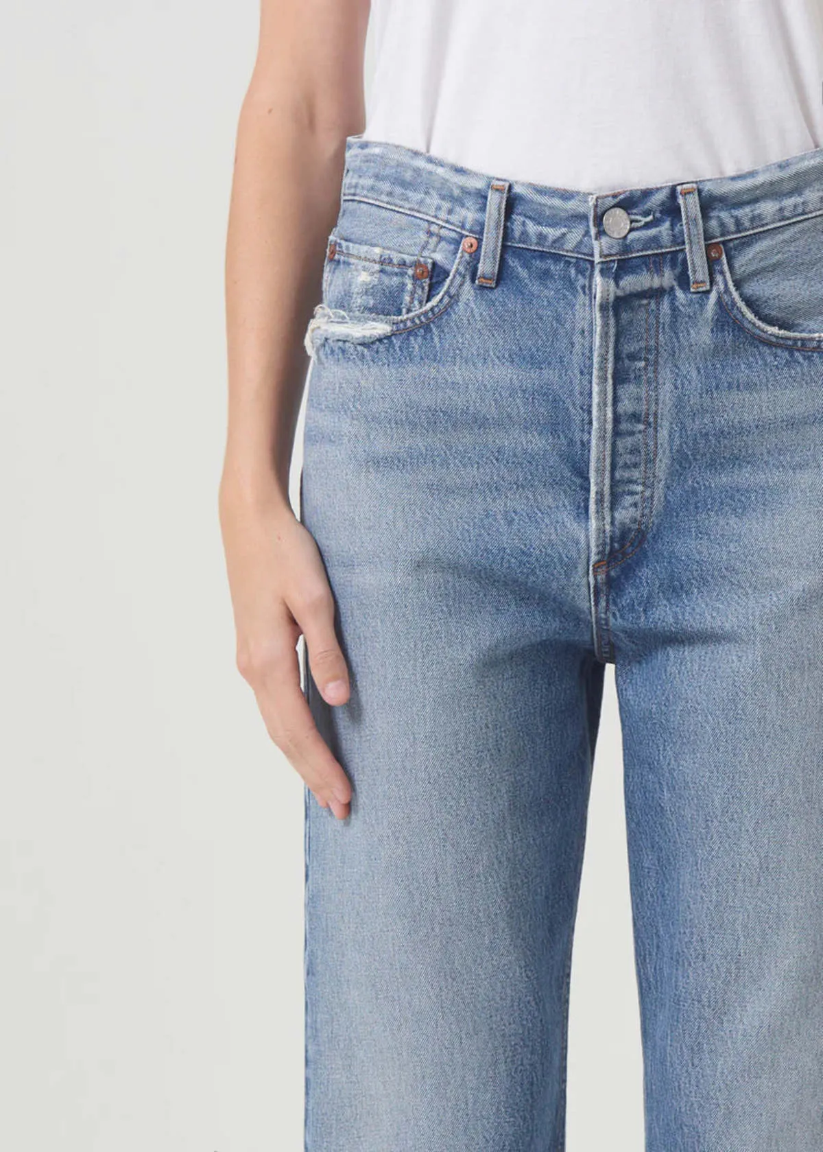 90's Crop Mid-Rise Straight - Hooked