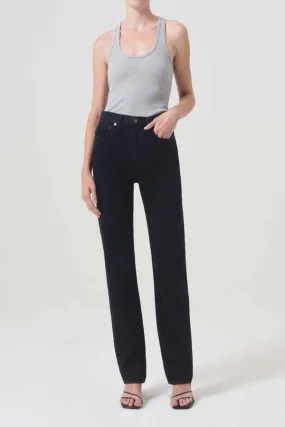 90's Pinch Waist Long High Rise Straight - Crushed