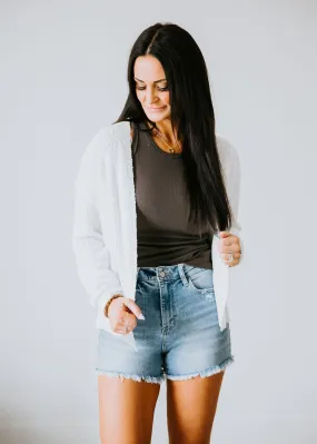 Aaliyah Textured Cardigan