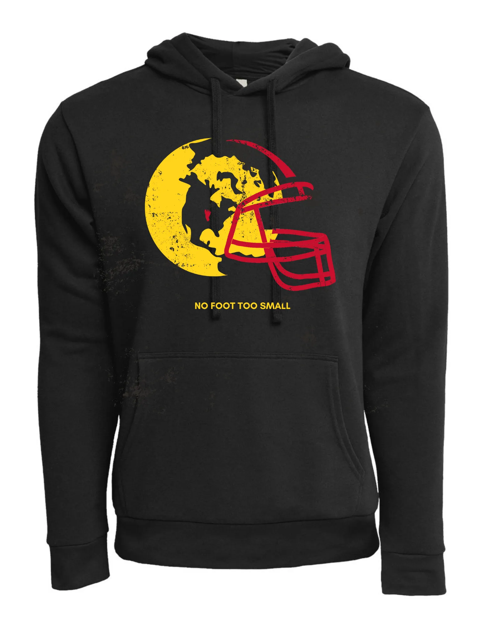 Adult Red + Gold, Black Helmet Hooded Sweatshirt (Pre-Order thru 9/13)