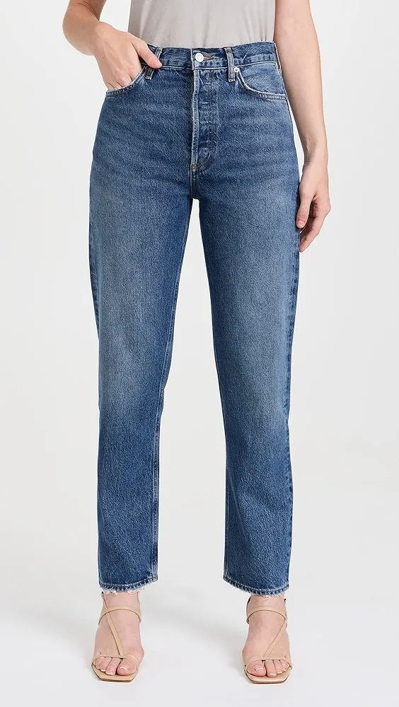 AGOLDE   90s Pinch Waist: High Rise Straight Jeans 