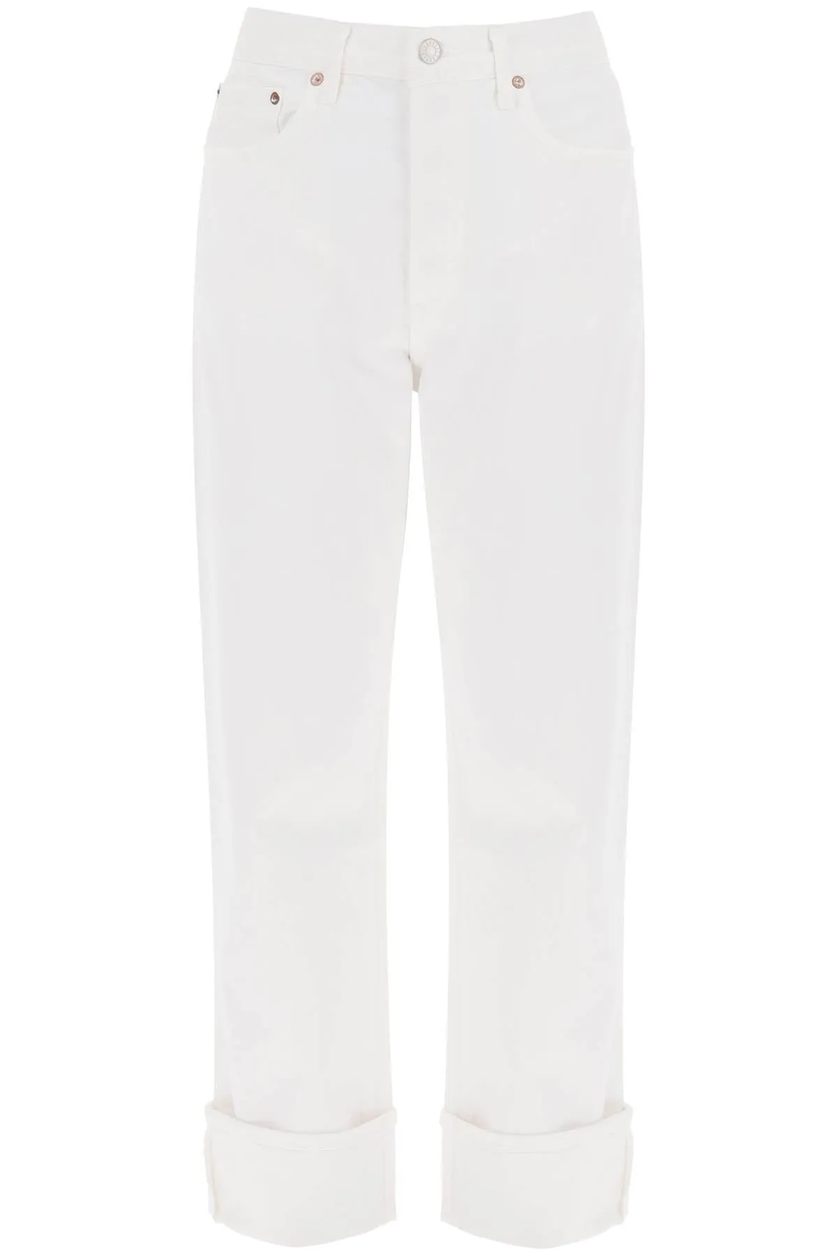 Agolde ca--straight leg jeans with low rise fran