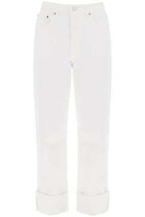 Agolde ca--straight leg jeans with low rise fran