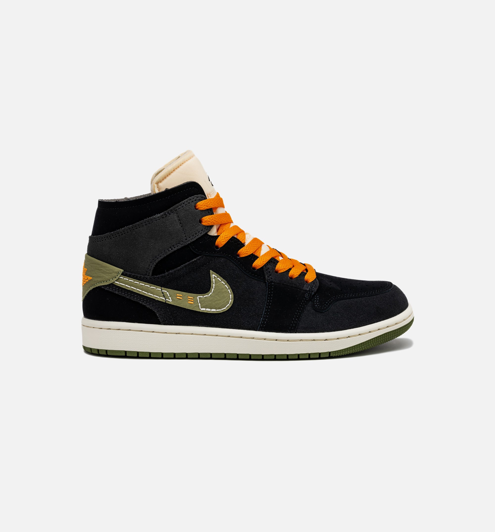 Air Jordan 1 Mid SE Craft Halloween Mens Lifestyle Shoe - Grey