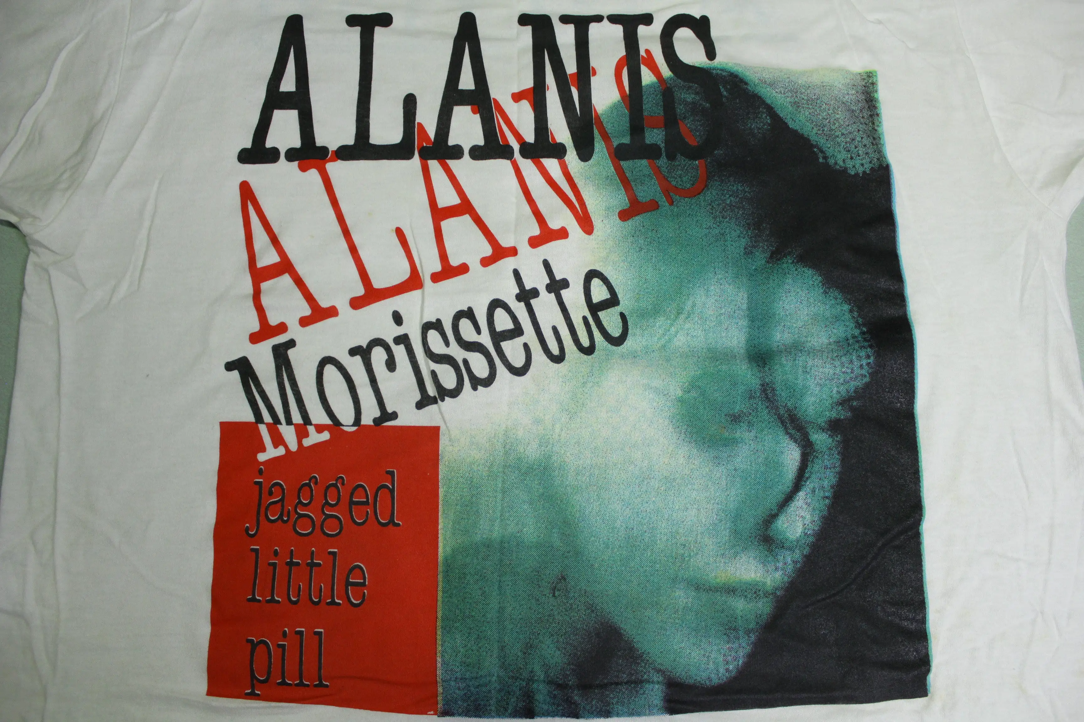 Alanis Morissette Jagged Little Pill 1996 Vintage Concert Tour Single Stitch 90s T-Shirt