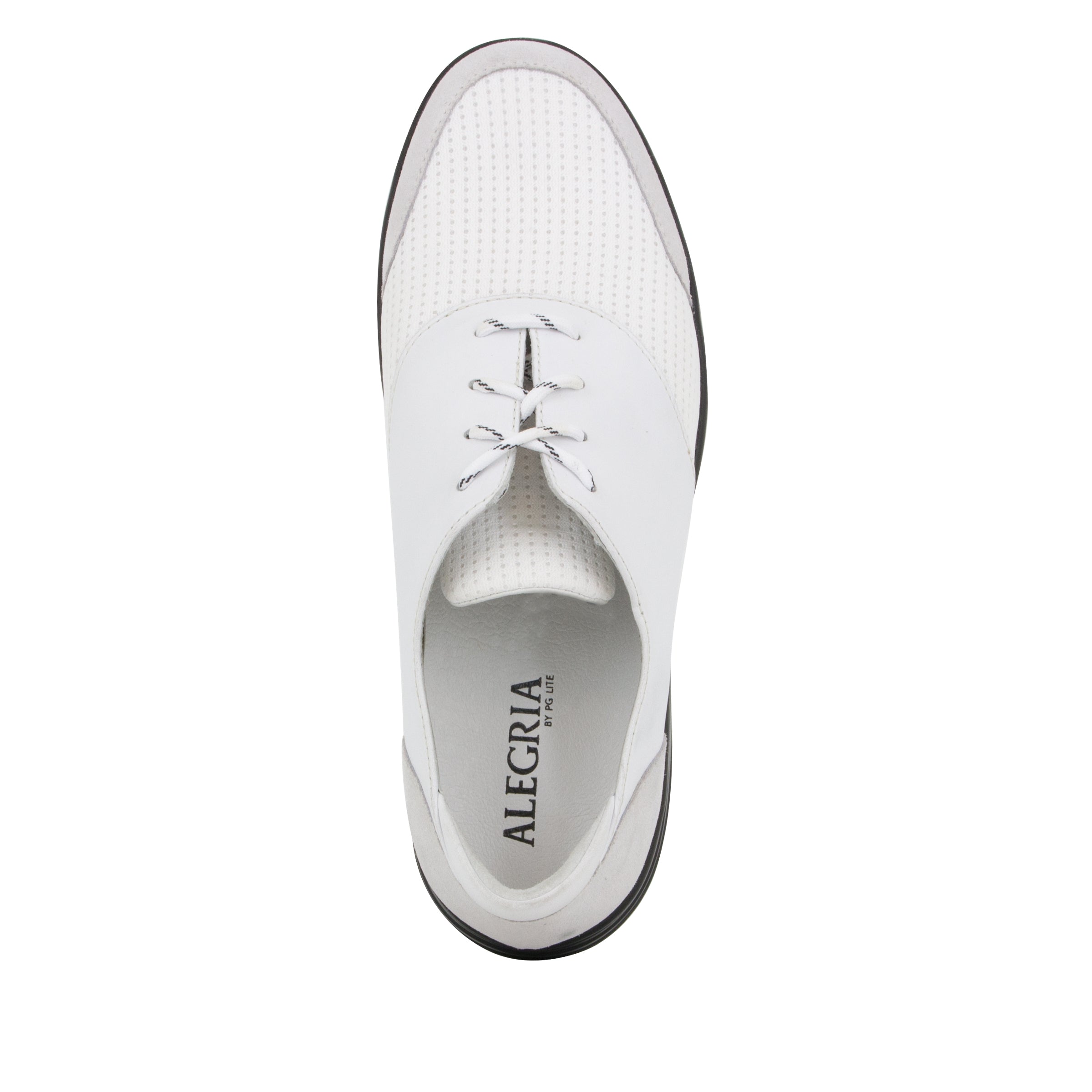 Alegria Men's Flexer White Shoe