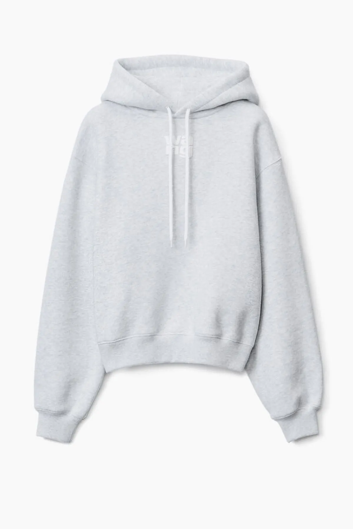 alexanderwang.t Essential Puff Logo Hoodie - Light Heather Grey