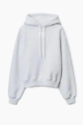 alexanderwang.t Essential Puff Logo Hoodie - Light Heather Grey