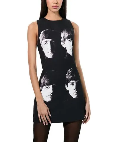 Alice + Olivia Alice and Oliva x The Beatles Clyde Mini Shift Dress