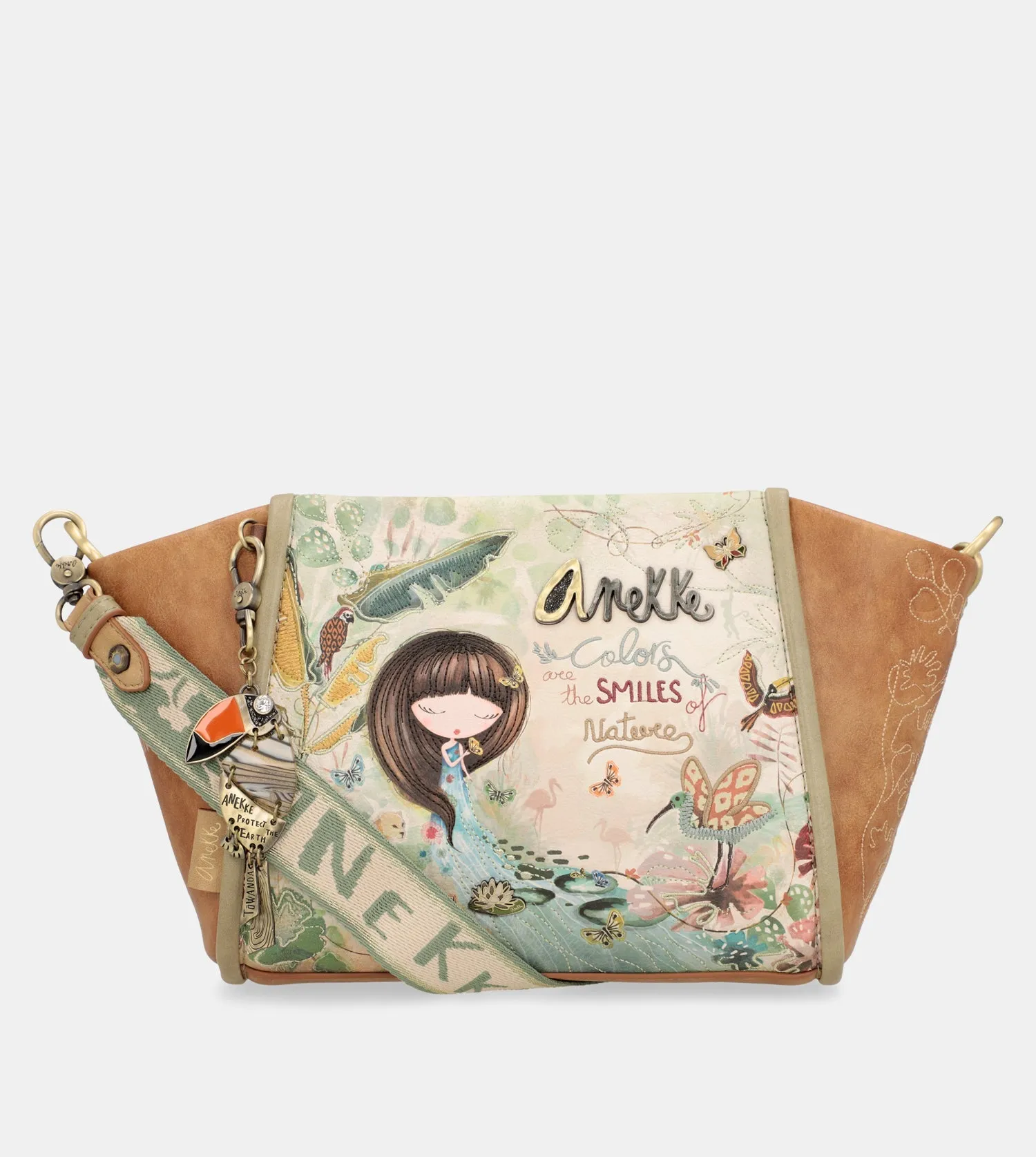 Amazonia printed crossbody bag