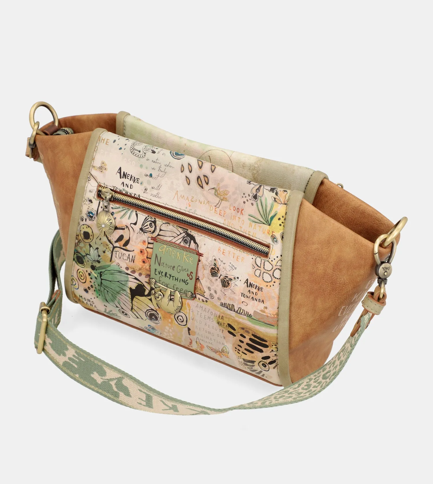 Amazonia printed crossbody bag