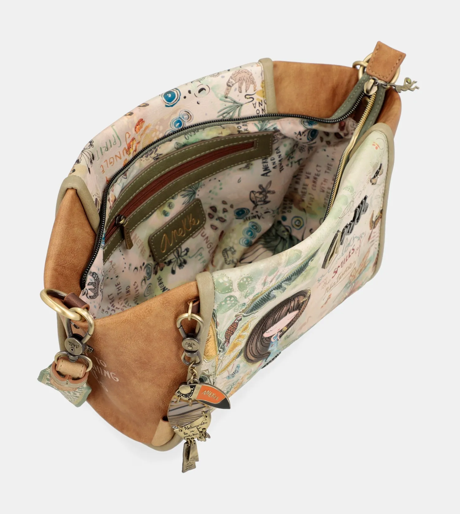 Amazonia printed crossbody bag