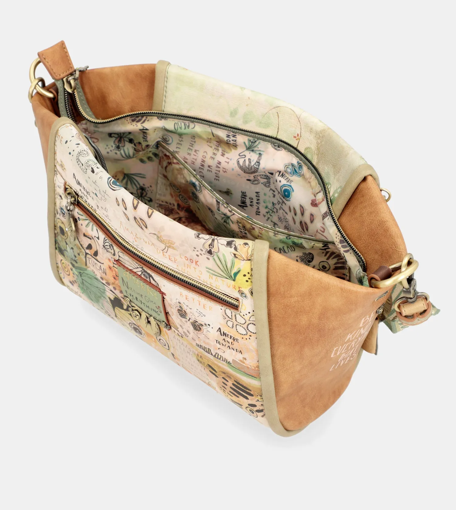 Amazonia printed crossbody bag