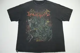 Archspire Scream Feeding Heavily Distressed Faded 2014 Death Metal Band T-Shirt