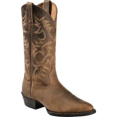 Ariat Boots: Men's 10002204 Brown Western Heritage Cowboy Boots