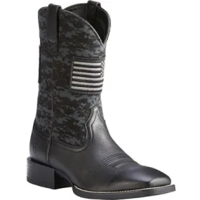 Ariat Men's Black Camo Sport Patriot Western Boots - Square Toe    10023361