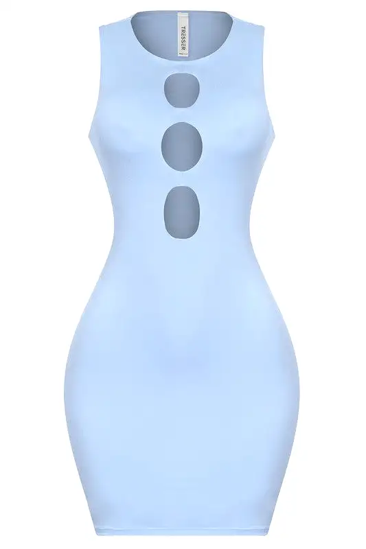 Avianna Sleeveless Dress (Light Blue)