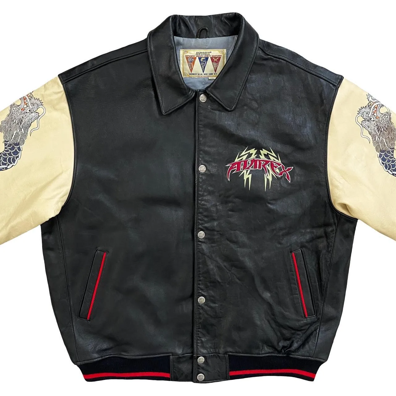 Avirex Leather Varsity Jacket