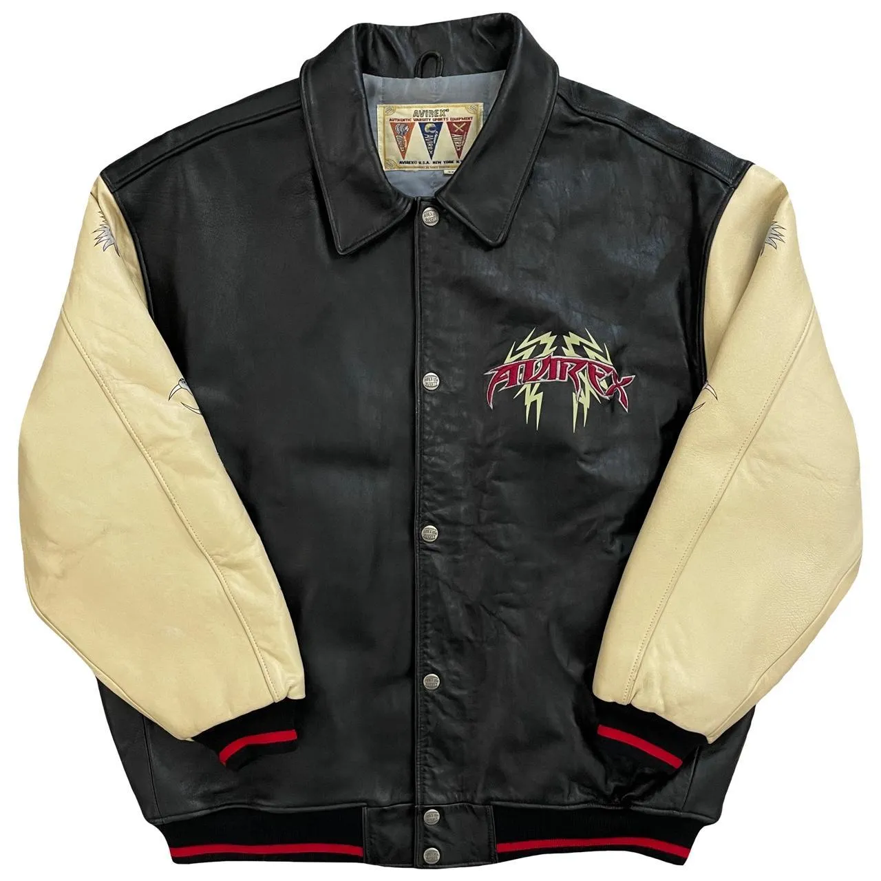 Avirex Leather Varsity Jacket