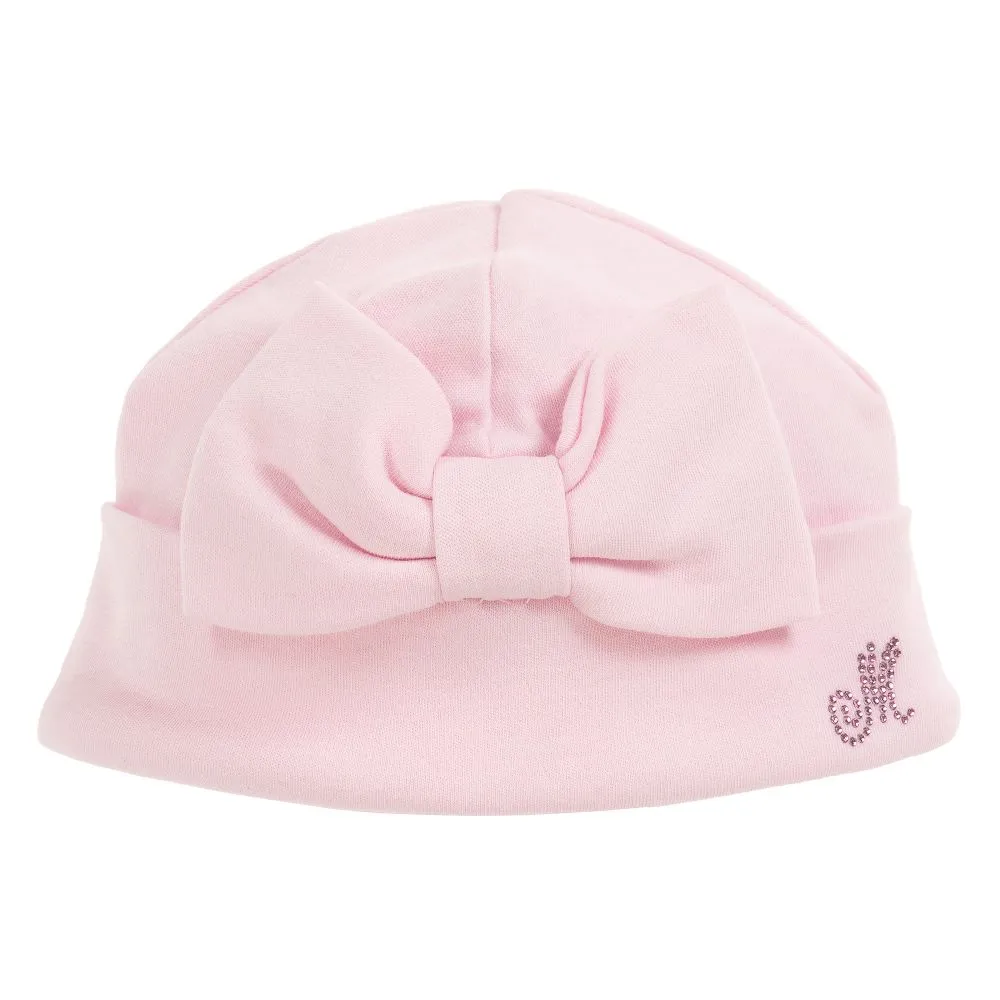 Baby Girls Pink Cotton Hat