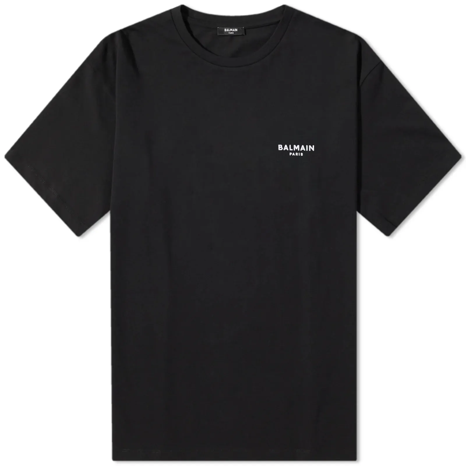 Balmain Flock Small Logo T-ShirtBlack & White