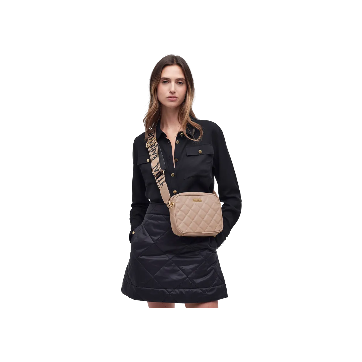 Barbour International Quilted Sloane Crossbody Bag