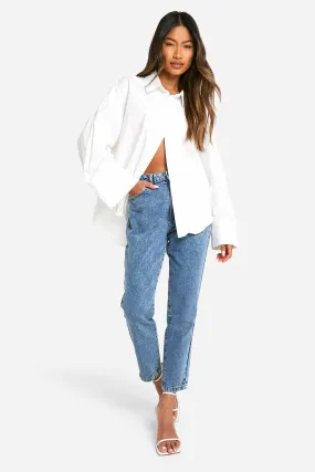 Basics High Waisted Slim Fit Mom Jeans