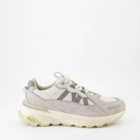 Beige Lite Runner Leather and Suede Sneakers