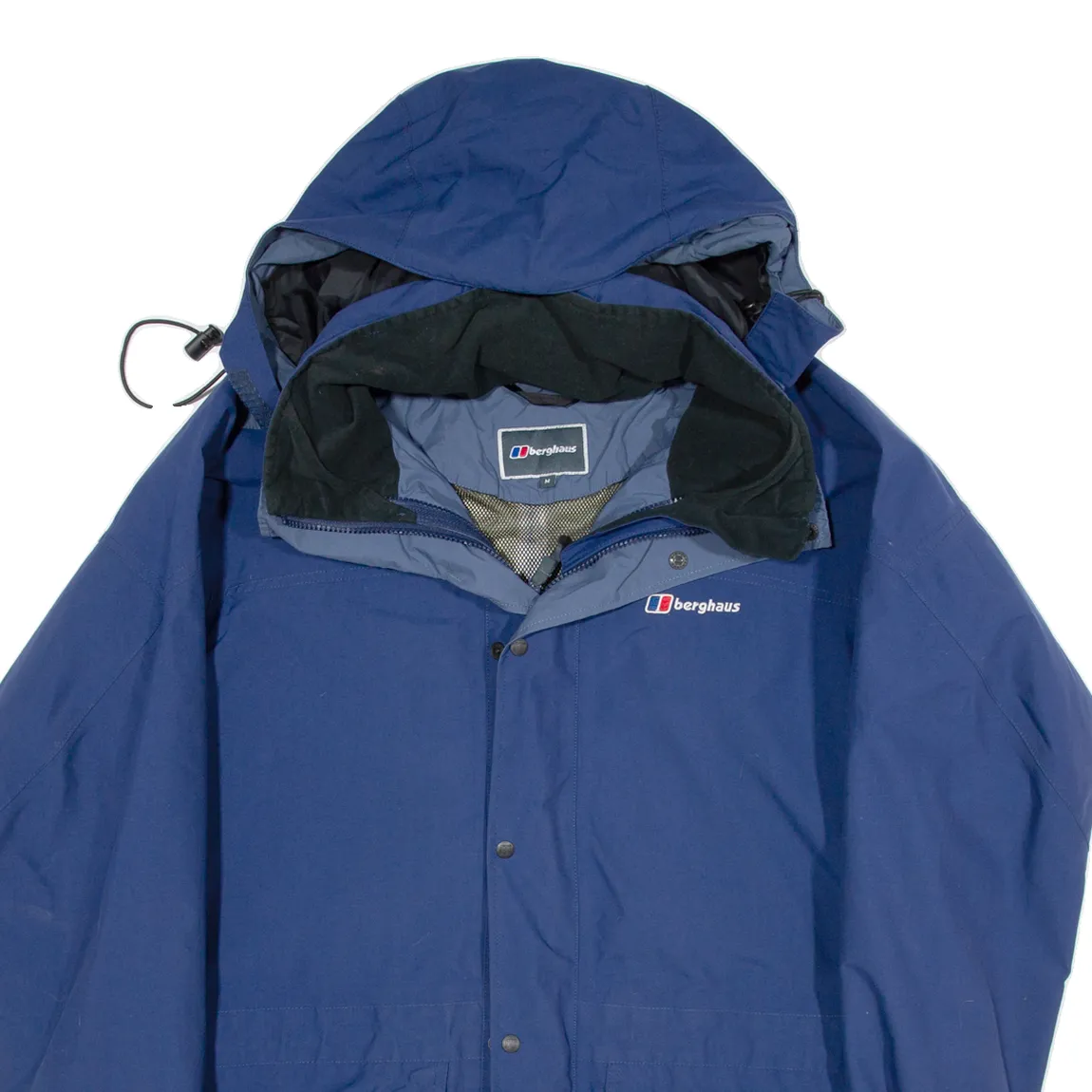 BERGHAUS Mesh Lined Mens Jacket Blue Nylon Hooded M