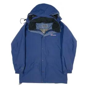 BERGHAUS Mesh Lined Mens Jacket Blue Nylon Hooded M