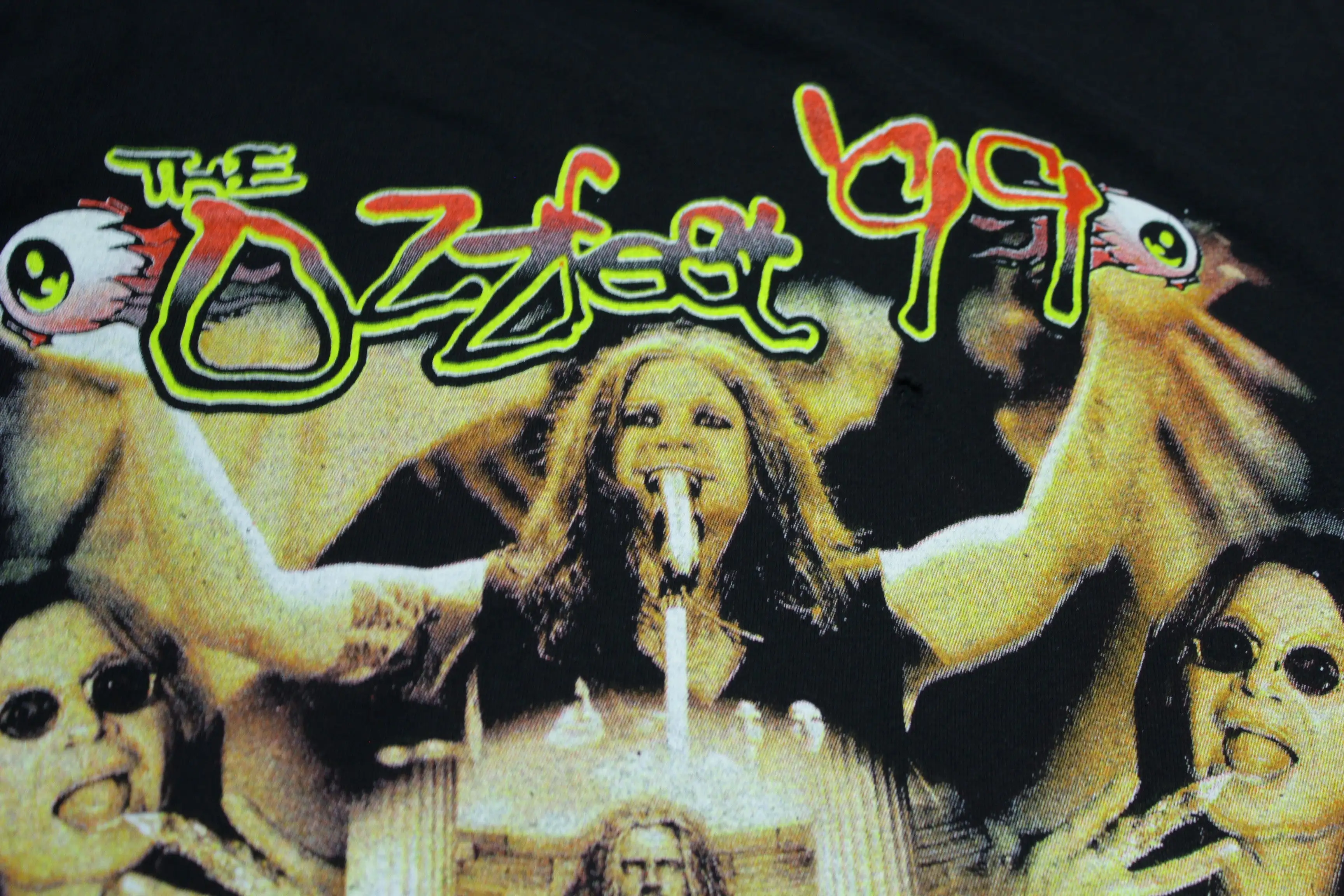 Black Sabbath Ozzfest 1999 Ozzy Osbourne Vintage 90's  Primus Slayer Deftones Tour T-Shirt