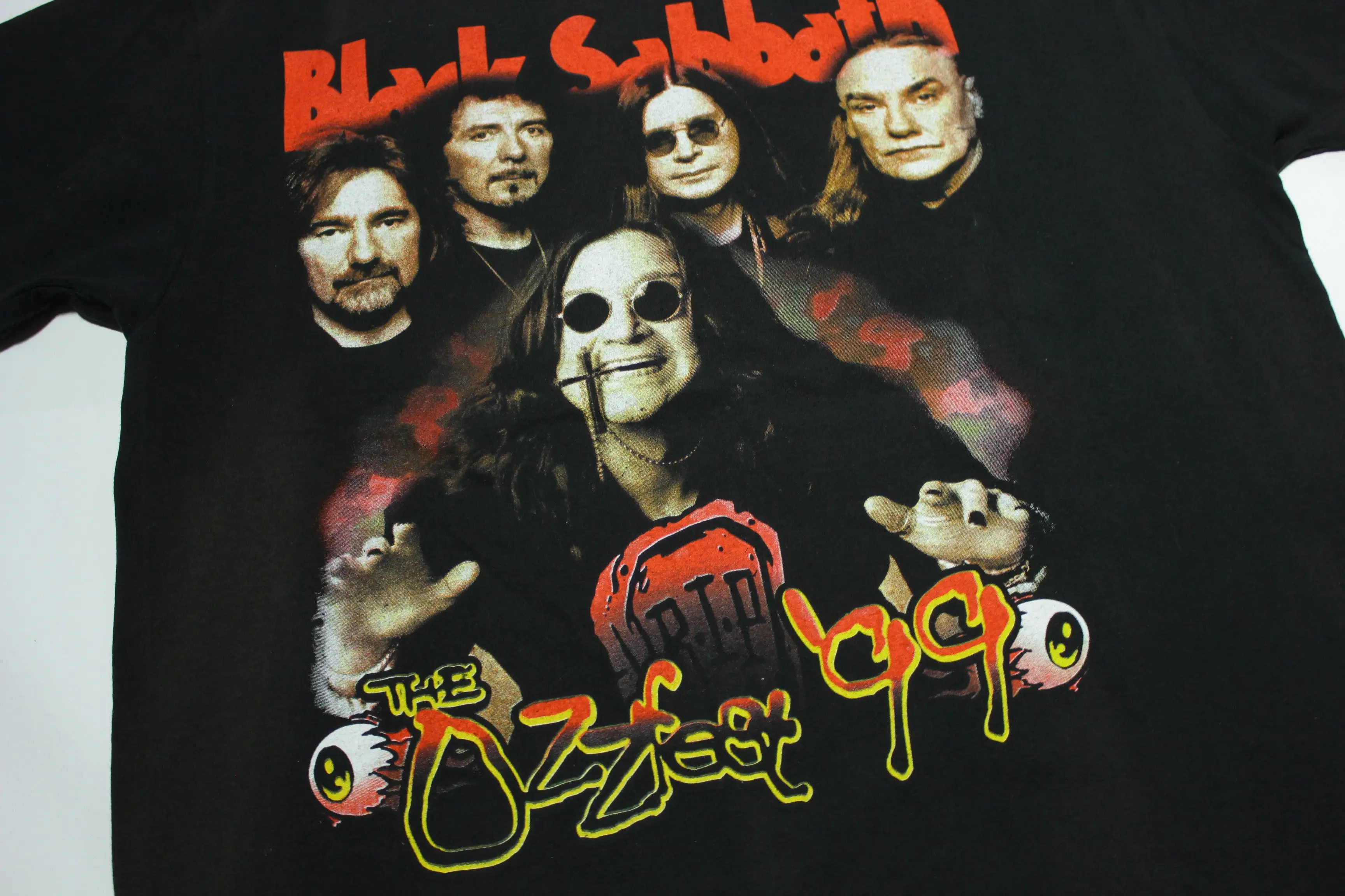 Black Sabbath Ozzfest 1999 Ozzy Osbourne Vintage 90's  Primus Slayer Deftones Tour T-Shirt