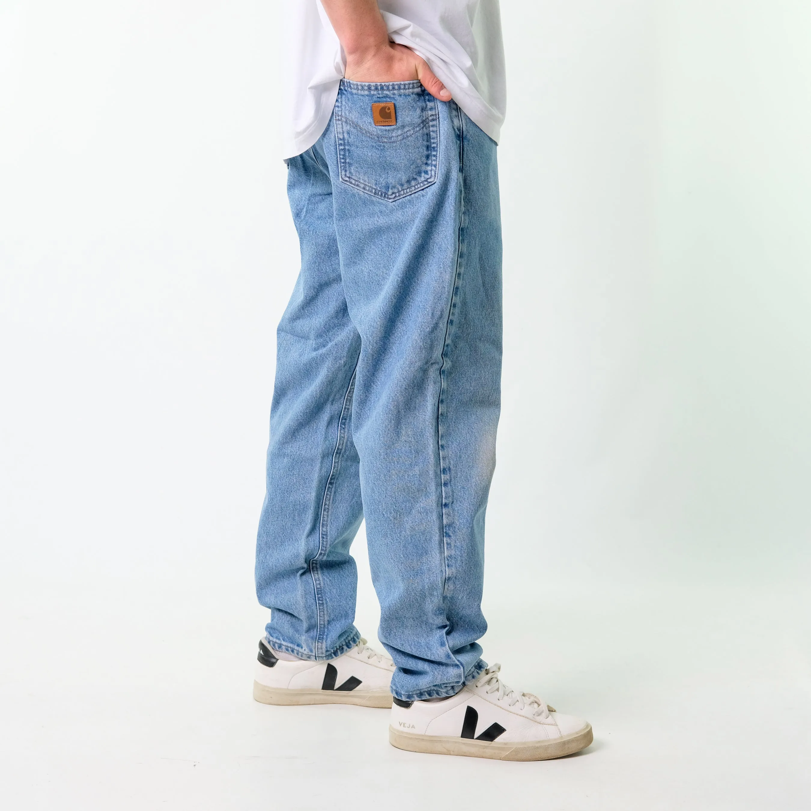 Blue y2ks Carhartt Denim Jeans Baggy Pants (36x30)