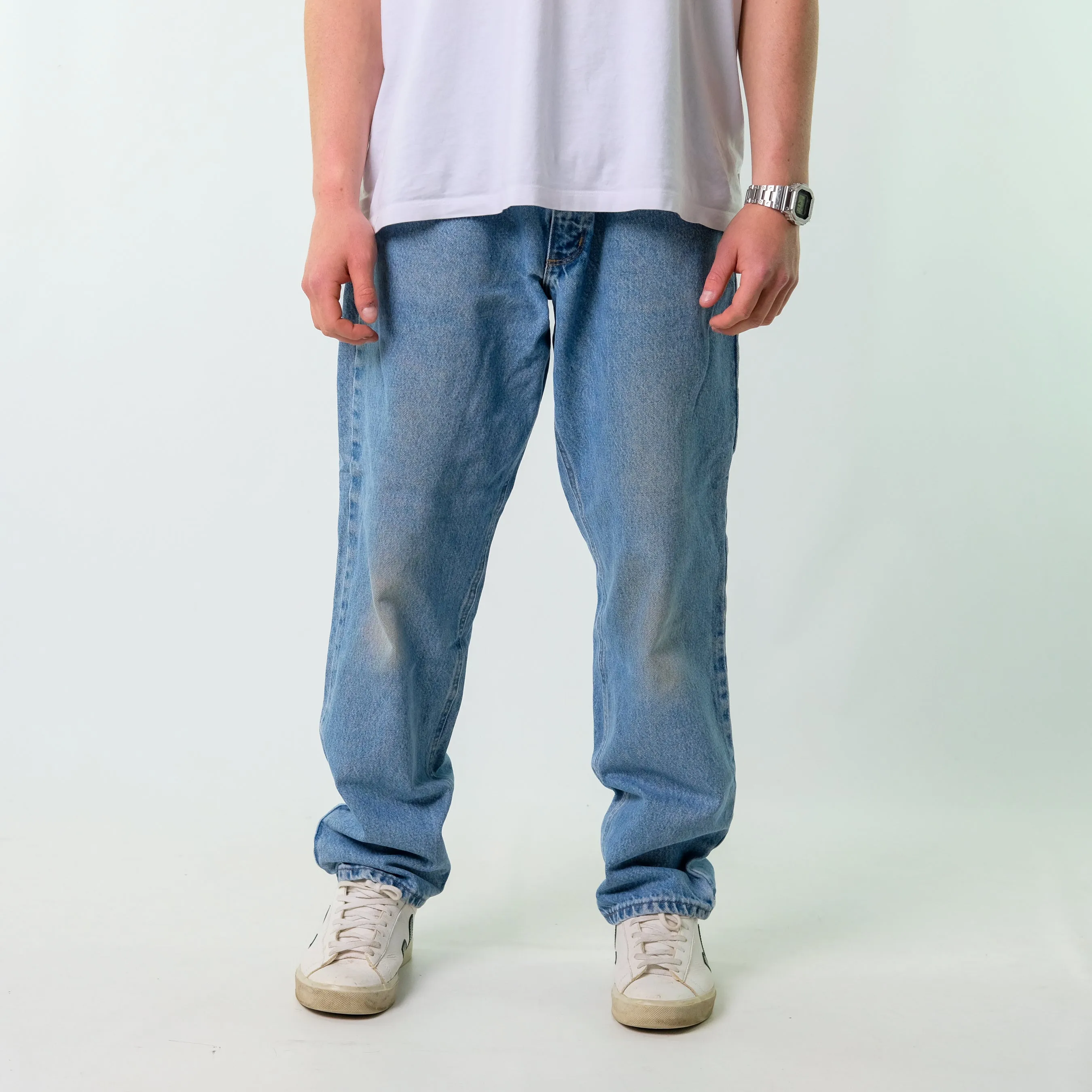 Blue y2ks Carhartt Denim Jeans Baggy Pants (36x30)