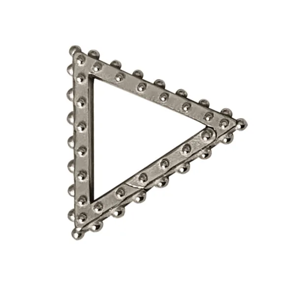 BOHEME SMALL TRIANGLE CLICKER White Gold