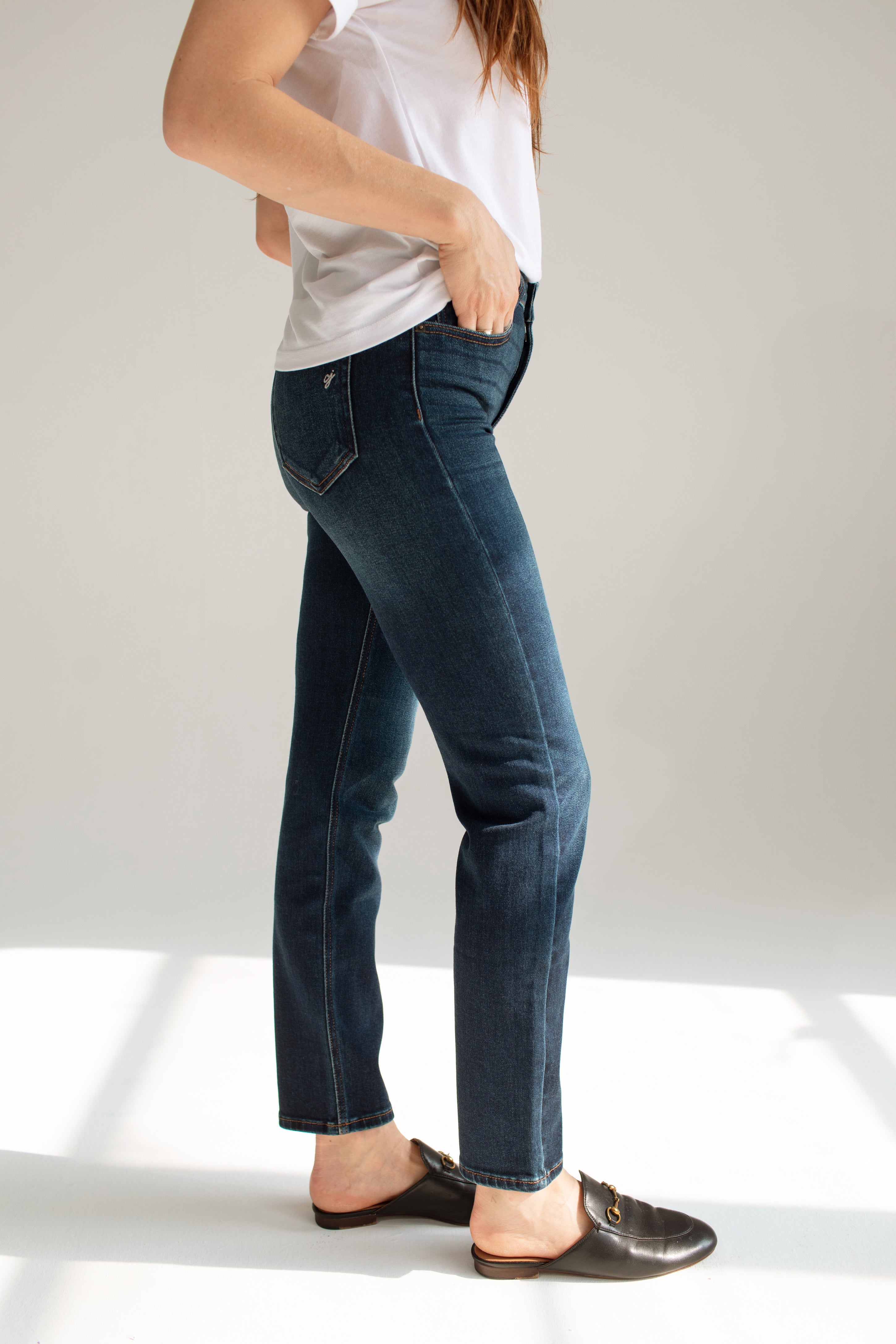 Brooke Slim Straight Leg Jeans