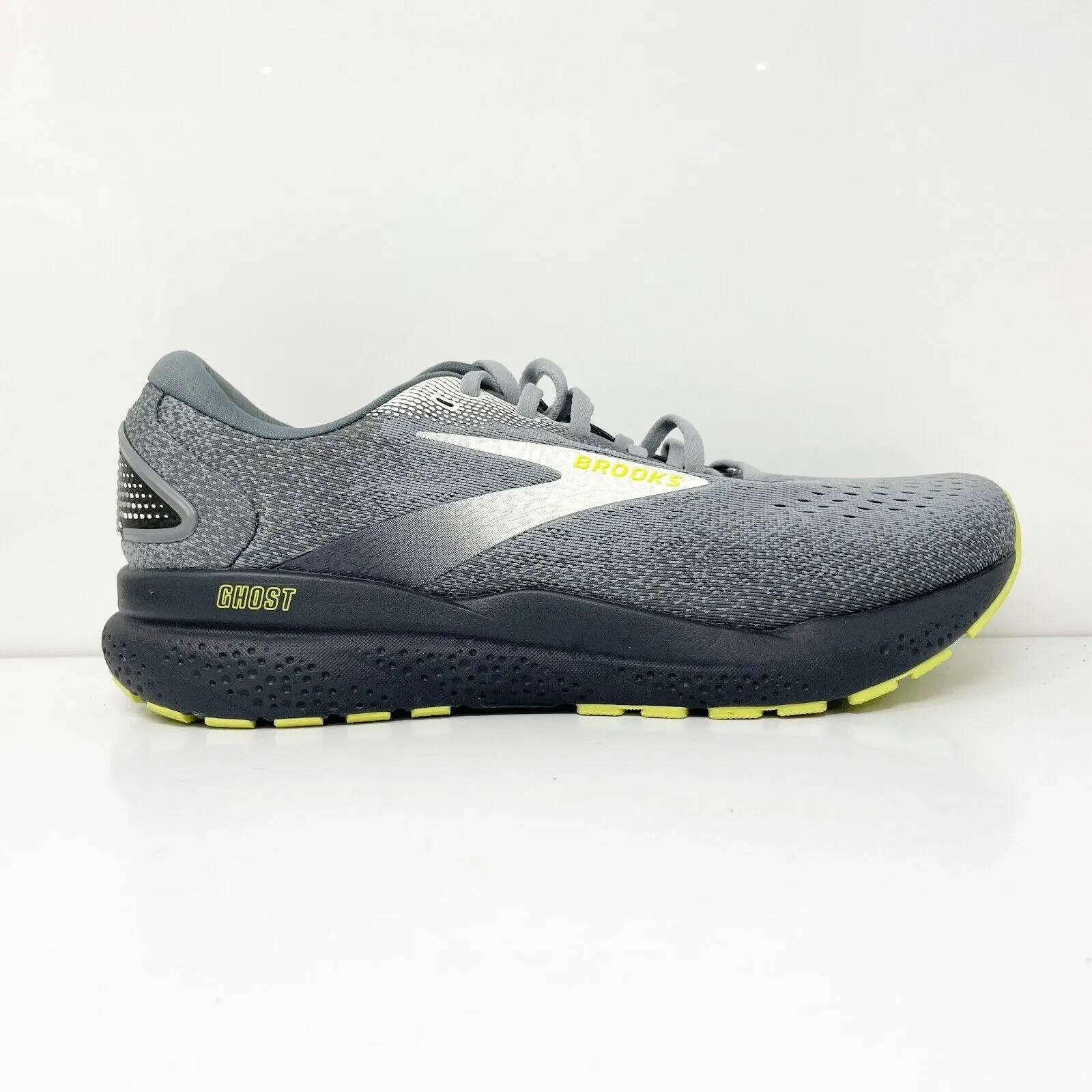 Brooks Mens Ghost 16 1104182E040 Gray Running Shoes Sneakers Size 10 2E