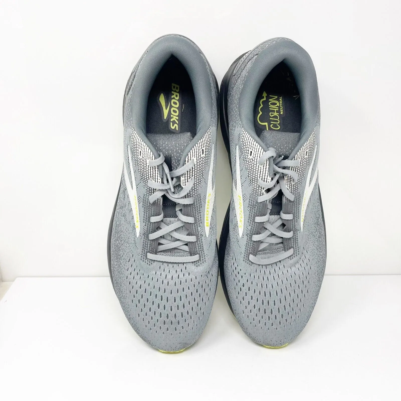 Brooks Mens Ghost 16 1104184E040 Gray Running Shoes Sneakers Size 15 4E