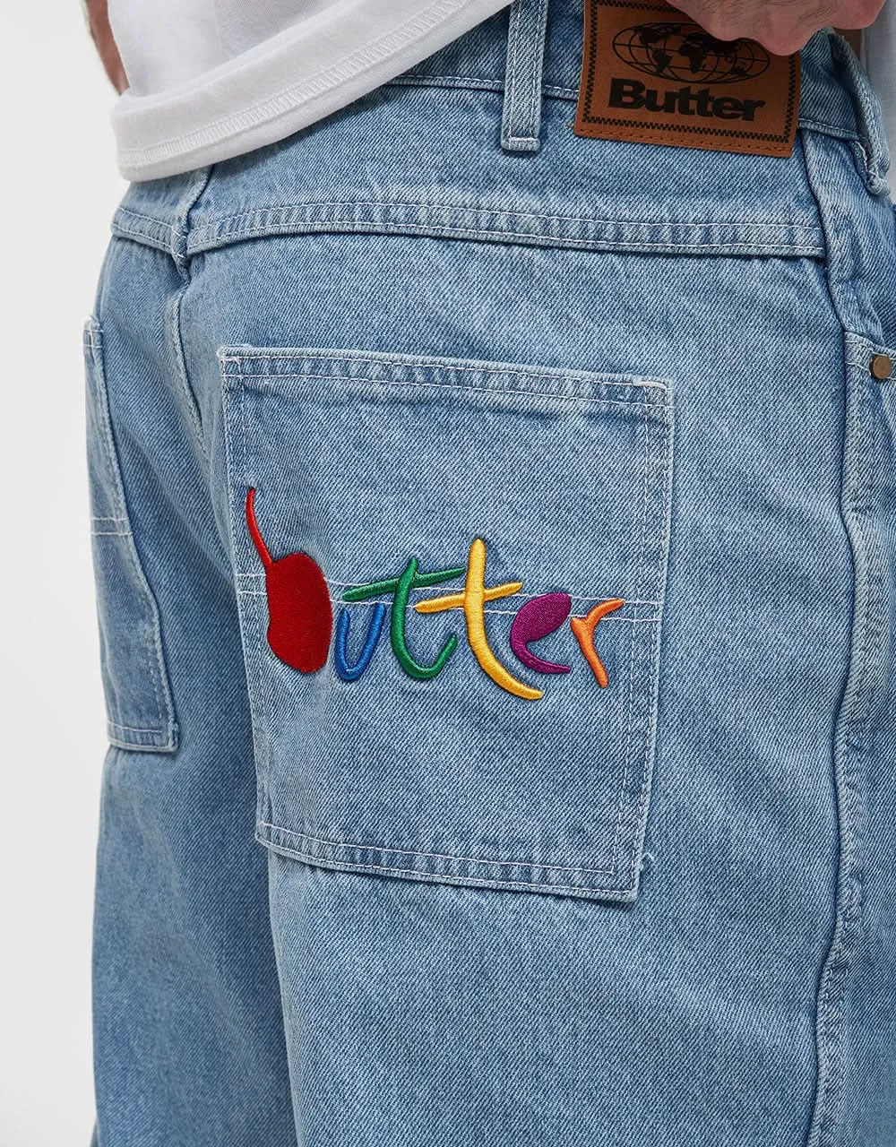 Butter Goods Art Denim Jeans - Mid Blue