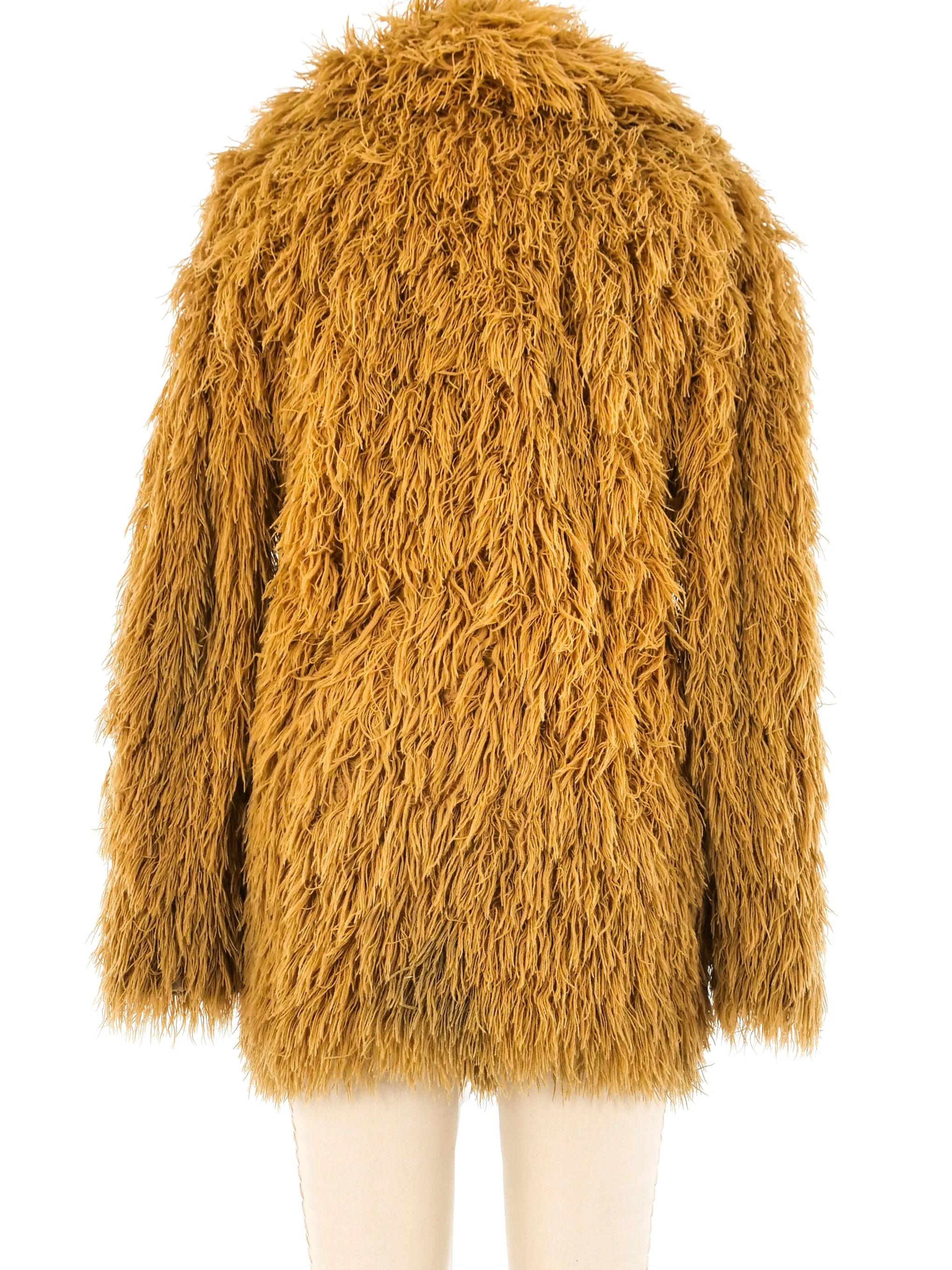 Camel Yarn Shag Jacket