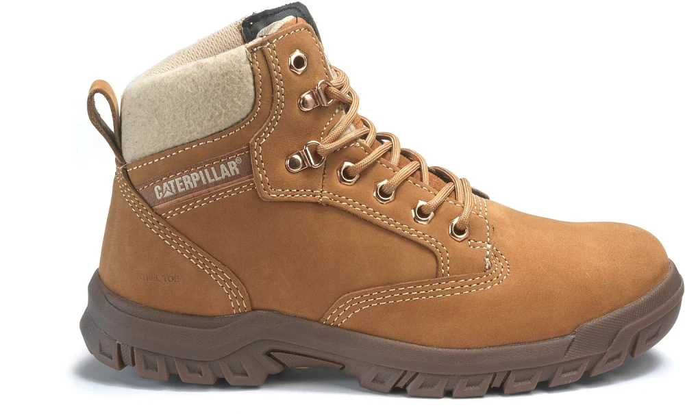 Cat Footwear Women's Tess EH Steel Toe Lace Up Work Boots