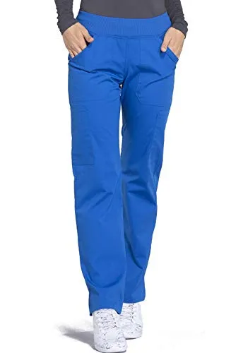 Cherokee WW170 Workwear Professionals Mid Rise Straight Leg Pull-on Cargo Scrub Pant