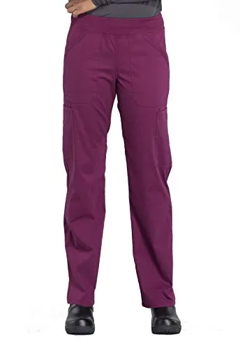 Cherokee WW170 Workwear Professionals Mid Rise Straight Leg Pull-on Cargo Scrub Pant