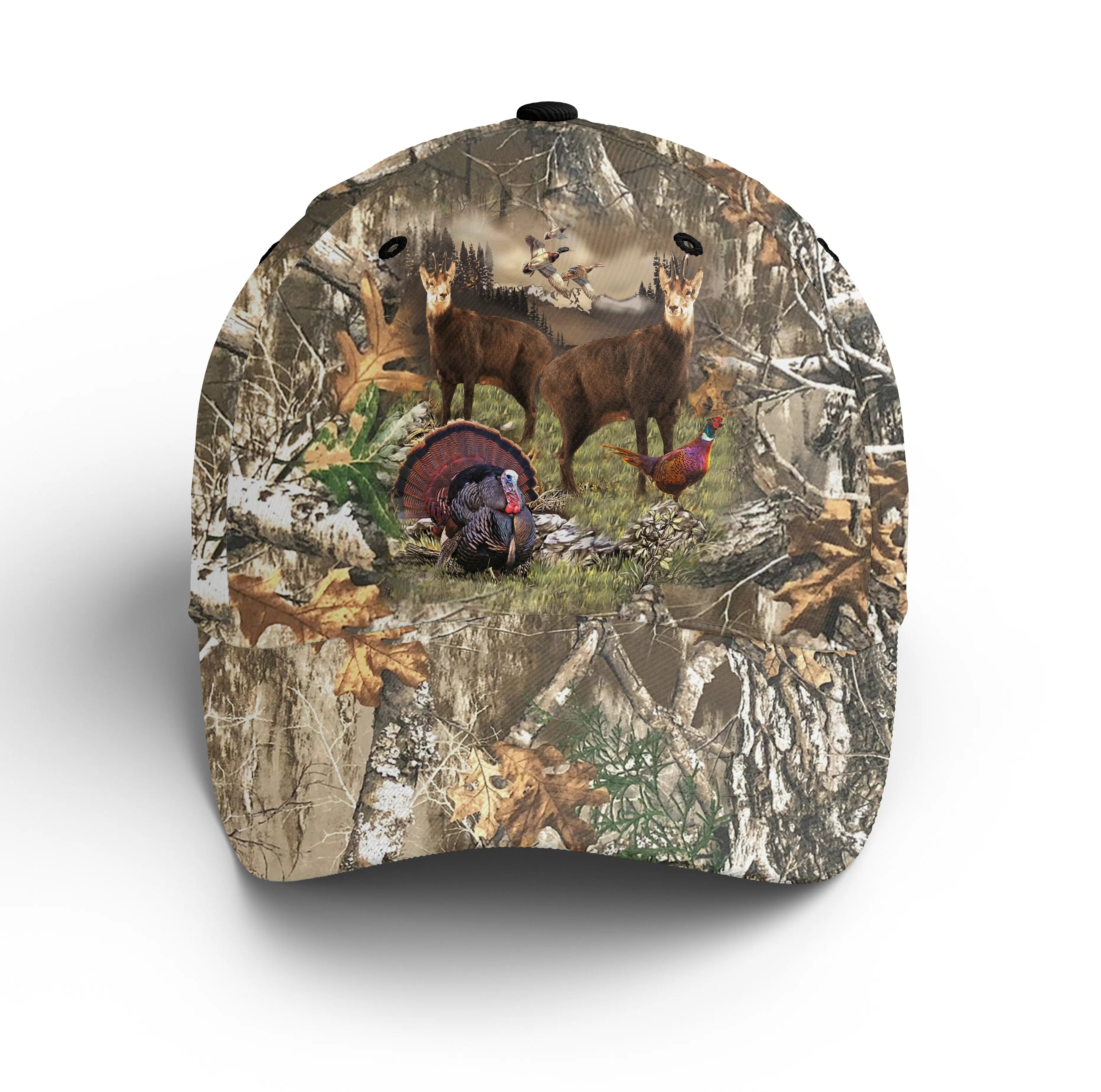 Chiptshirts - Casquette Pour Chasseur, Chasse au Chamois, Cadeau Idéal pour Fans de Chasse, Chamois, Camouflage de Chasse - CTS2