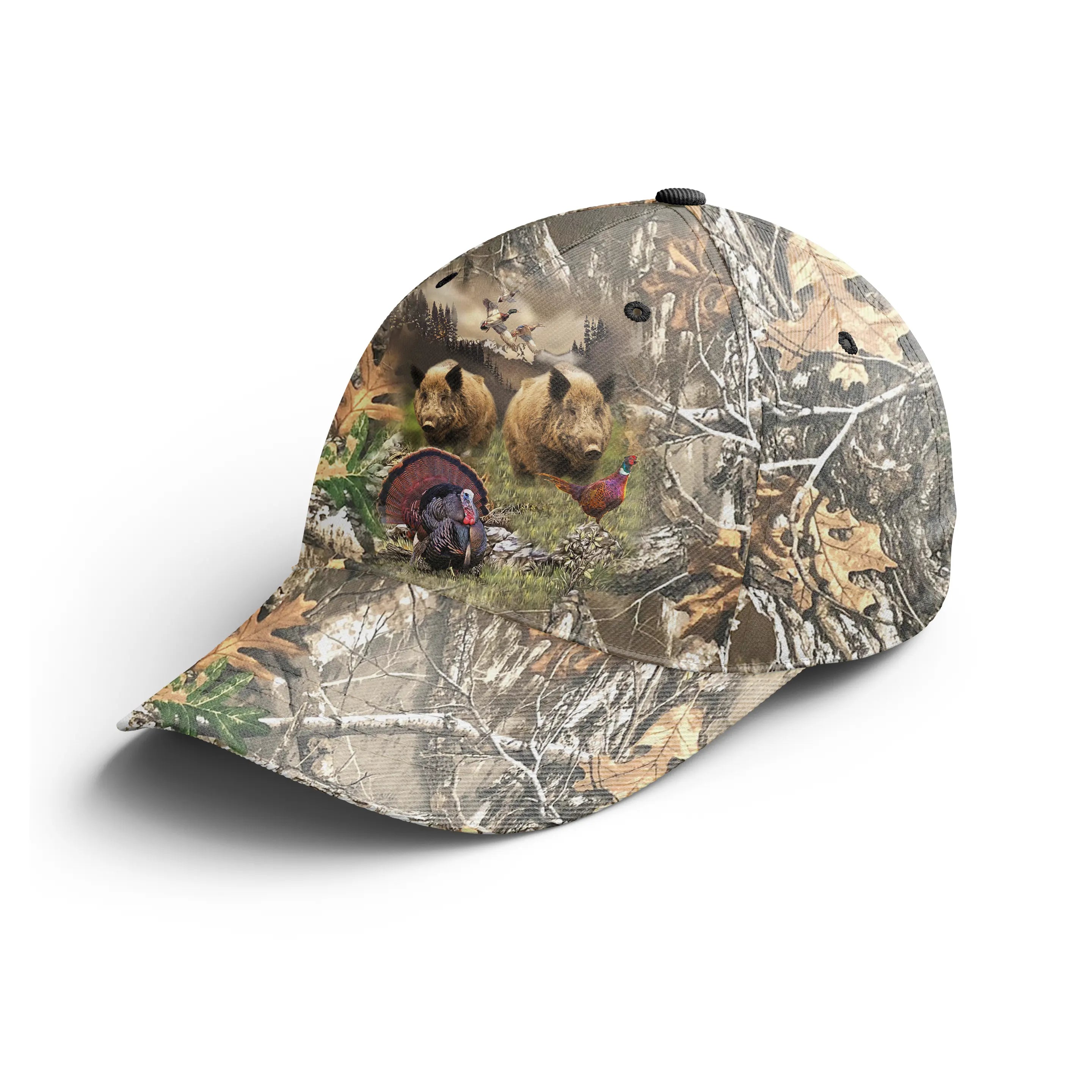 Chiptshirts - Casquette Pour Chasseur, Chasse aux Sangliers, Cadeau Idéal pour Fans de Chasse, Sanglier, Camouflage Chasse - CTS