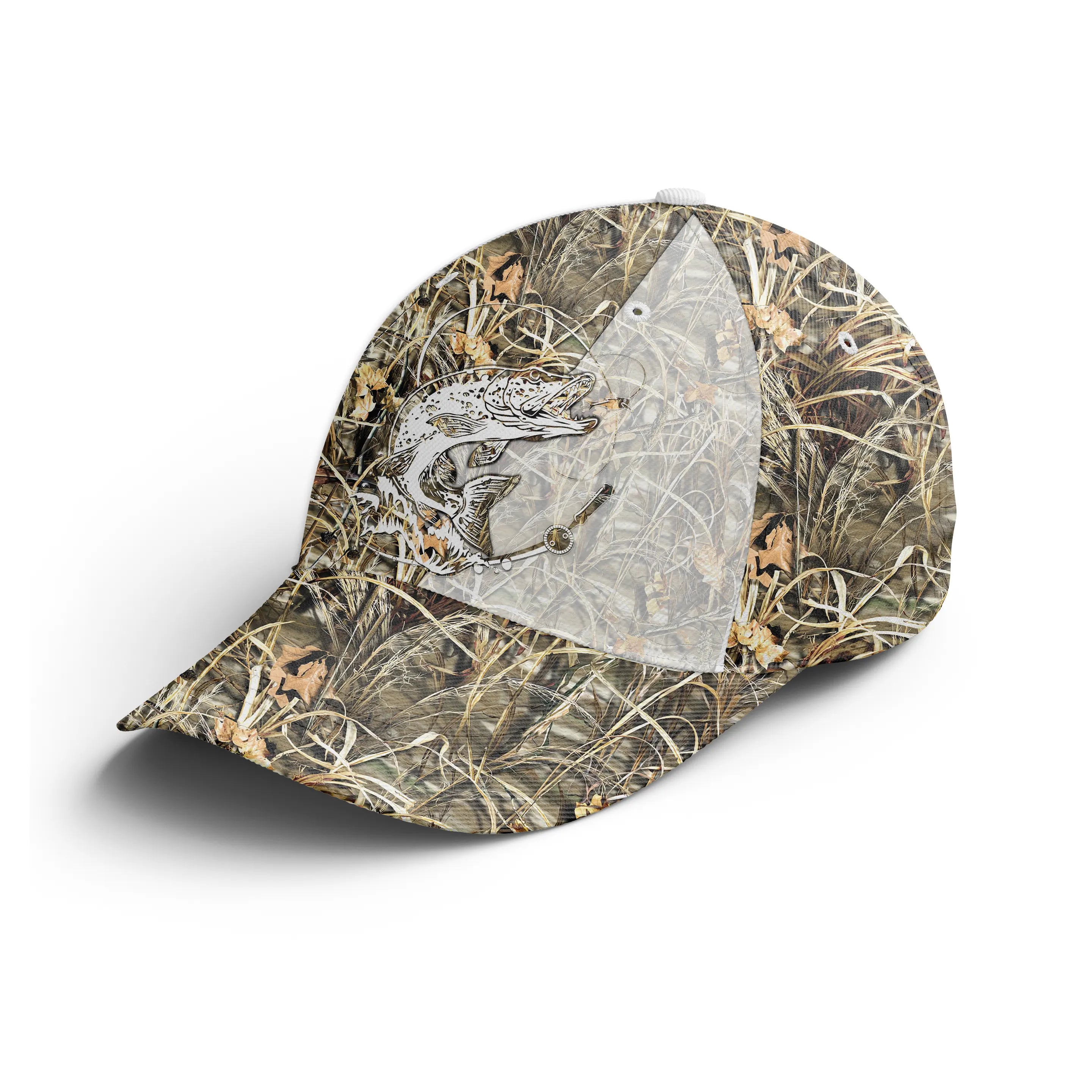 Chiptshirts-Casquette Pour Pêcheur, Pêche du Brochet, Cadeau Idéal pour Fans de Pêche, Camouflage - CTS11062235